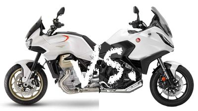 Spec Showdown: Moto Guzzi V100 Mandello Vs. Honda NT1100