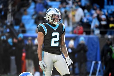 Former Panthers receiver DJ Moore reacts to being traded to Bears