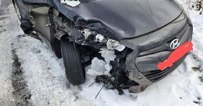 Edinburgh woman's lucky escape as she walks away from 'scary' crash on icy road