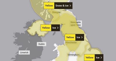 Snow and ice warnings ALL WEEKEND for large part of UK with fears of more stranded cars