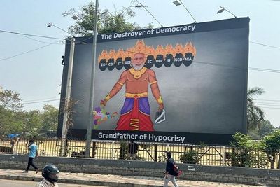 Telangana: BRS calls PM Modi ‘destroyer of democracy’ in posters across Hyderabad