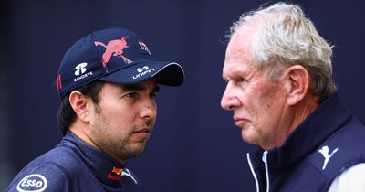 Helmut Marko's bizarre "broken" compliment to Sergio Perez in Max Verstappen comparison