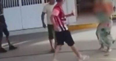 Sick moment mum slaughtered after confronting drunk man for talking loudly on phone