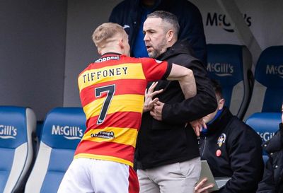 Dougie Imrie unhappy with referee after fiesty contest ends with 10 bookings