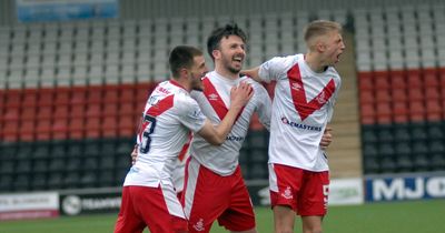 Airdrie boss likens Calum Gallagher skill to Aiden McGeady spin after wonder goal in Kelty thrashing