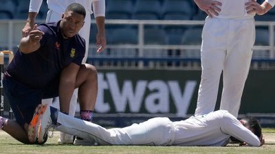 South African spinner Keshav Maharaj ruptures Achilles tendon during wicket celebration