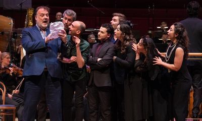 Gianni Schicchi review – Bryn Terfel on fine fraudulent form in Puccini’s dark comedy