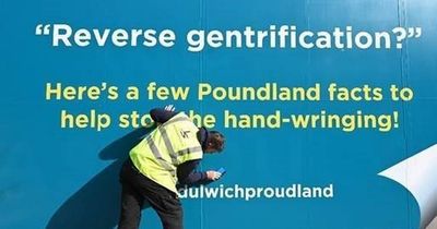 Poundland puts up posters to ease posh residents' fears it will lower the tone