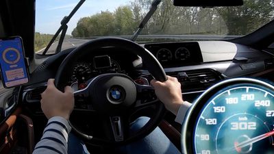 See BMW M5 Tuned by G-Power Rocket Through Autobahn Hitting 188 MPH