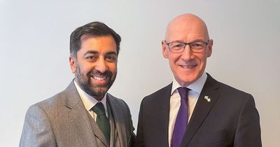 Humza Yousaf welcomes John Swinney's backing in SNP leadership election