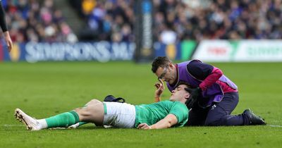 Ireland's Garry Ringrose given oxygen on pitch after horror incident in Six Nations match