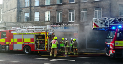 Blaze breaks out at Scots takeaway as emergency crews battle to control fire