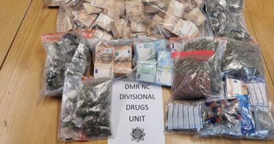 Drugs worth €100k seized along with huge sum of cash in Dublin raid