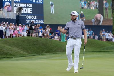 Players Championship: In a mild upset, Tyrrell Hatton smiles on the golf course and for good reason after pulling off a miraculous shot