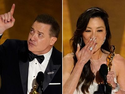 Oscars 2023 – live: Michelle Yeoh and Brendan Fraser win Best Actress and Best Actor at Academy Awards