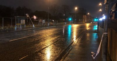 Man rushed to hospital after being rescued from car following crash