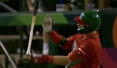 A fan’s video showed just how high Joey Meneses’ epic bat flip went at the World Baseball Classic