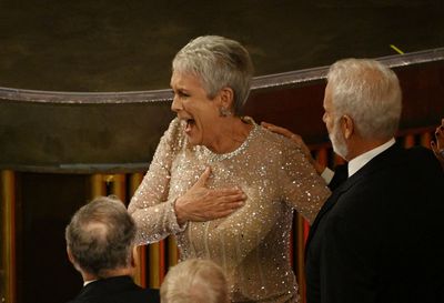 Jamie Lee Curtis wins first ever Oscar for supporting role in Everything Everywhere All At Once: ‘Shut up!’