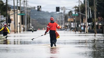 Latest atmospheric river brings "catastrophic" flood risk to rain-soaked California