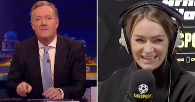 Piers Morgan reacts to Laura Woods putting "insulting" Tottenham fan in his place