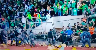 Lee Erwin caught in ugly scenes during Beirut title decider as his late winner sparks pitch invasion