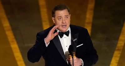 Brendan Fraser gives shout out to his autistic son Griffin in tear-jerking Oscars speech