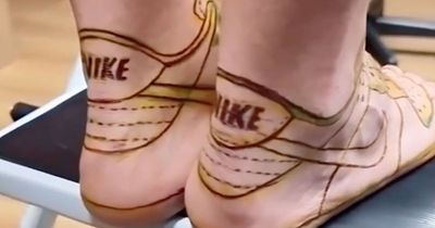 Man with favourite Nike trainers tattooed on feet says pain was 'worth it'