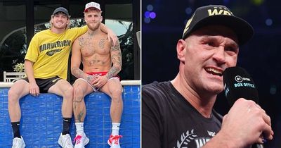 Tyson Fury accused of contradicting himself over brothers Logan and Jake Paul