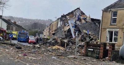 Major incident declared after 'gas explosion' flattens house in Wales as public urged to avoid area