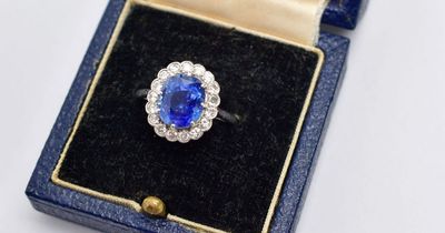Precious Burmese sapphire ring found wrapped up in a Sainsbury's supermarket carrier bag
