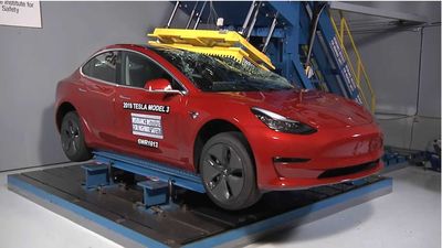 Tesla Model 3 Crushed By Falling Tree, Occupants Okay