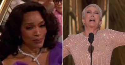 Angela Bassett divides viewers with her 'honest emotion' as Jamie Lee Curtis wins Oscar