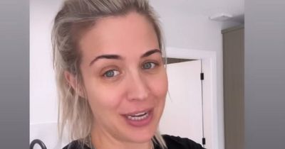 Gemma Atkinson throws daggers at fiance Gorka Marquez as she warns him off before candid pregnancy update
