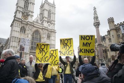 'Not my King': Charles faces more heckling ahead of Westminster Abbey service