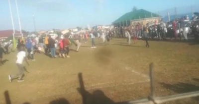 Rugby players stabbed and beaten as supporters storm pitch in horrific scenes