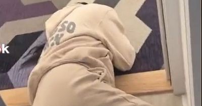 Love Island star visiting Edinburgh left in stitches after noticing size of hotel bed