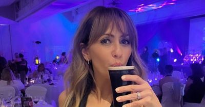 ITV Corrie's Samia Longchambon told to 'stop it' as she stuns in little black dress and sips pint of Guinness