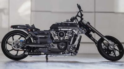 This Custom LEGO Chopper Does Its Best Harley V-Rod Impression