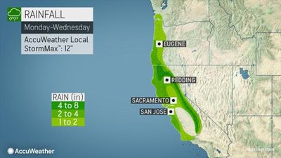 Another Atmospheric River To Bring A Hefty Dose Of Rain And Snow To California