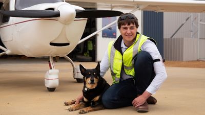 Hayden is flying around Australia to show others living with autism that the sky's the limit