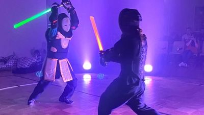 Demand explodes for women-only lightsaber classes at Perth's Mos Eisley Swords Club