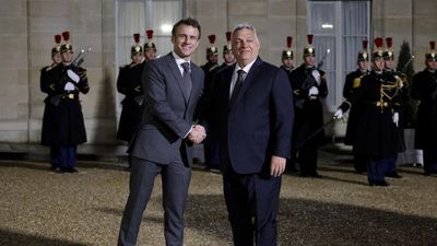 Macron meets with Hungary's Orban at Elysée Palace to discuss Ukraine war