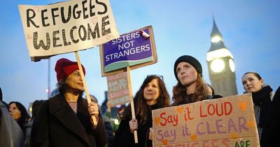 Hundreds take part in protest outside Parliament against 'cruel' Illegal Migration Bill