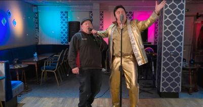 Johnny Vegas is left all shook up after tracking down Elvis impersonator cousin