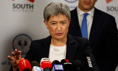 Penny Wong hits back at China’s claim Aukus nuclear submarines will fuel an arms race
