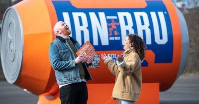 Irn-Bru giving away free cans and prizes to 'cheeky' fans in Glasgow this week