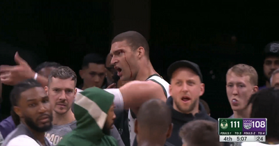 The Kings trolled Brook Lopez by playing ‘Bleeding Love’ after he was literally bleeding on the court