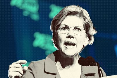 Elizabeth Warren Takes Shots at Her Favorite Punching Bag