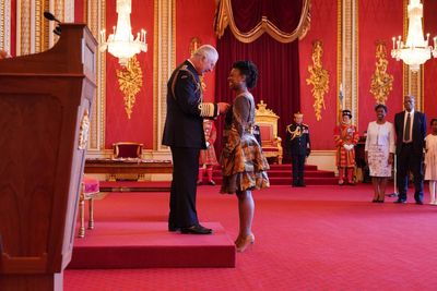 YolanDa Brown receives OBE from King following Commonwealth Day performance