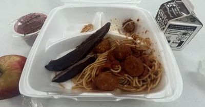 School shamed for 'depressing' meal that looks like 'dead leeches' on a plate